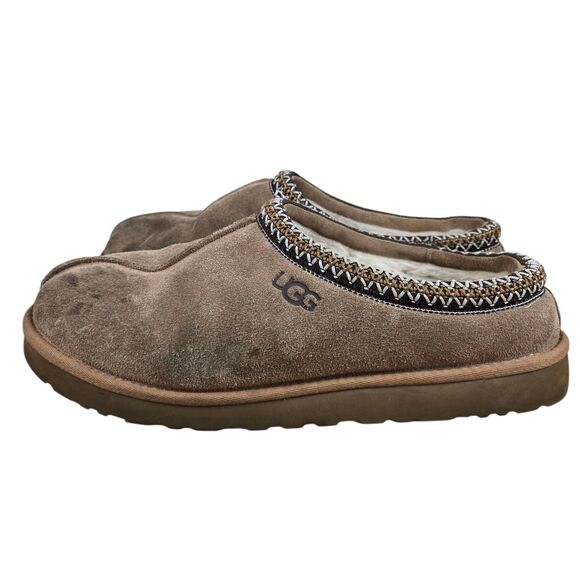 UGG Tasman Slippers Men's Sz 15 Suede Brown Cozycore - Picture 6 of 14